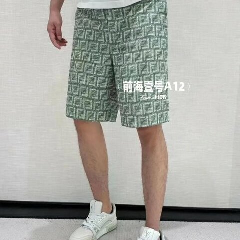 💎Han's house精品服飾💎 FENDI 芬迪 滿版 FF 短 褲 義大利製 現貨50 原價27400