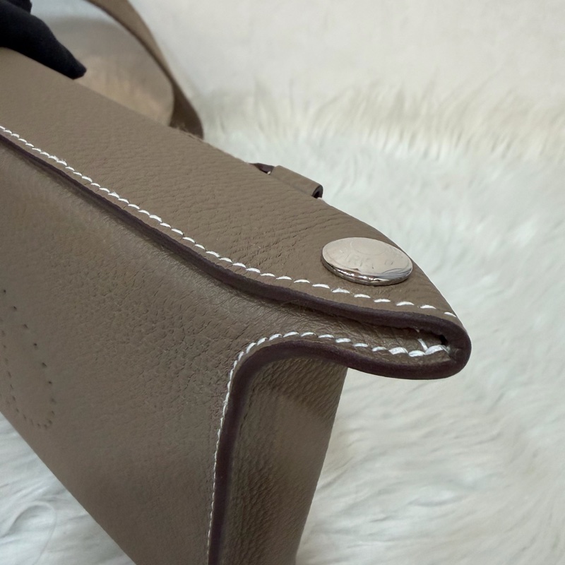 Hermes Videpoches B刻大象灰 愛馬仕男包 斜背包 側背包-15