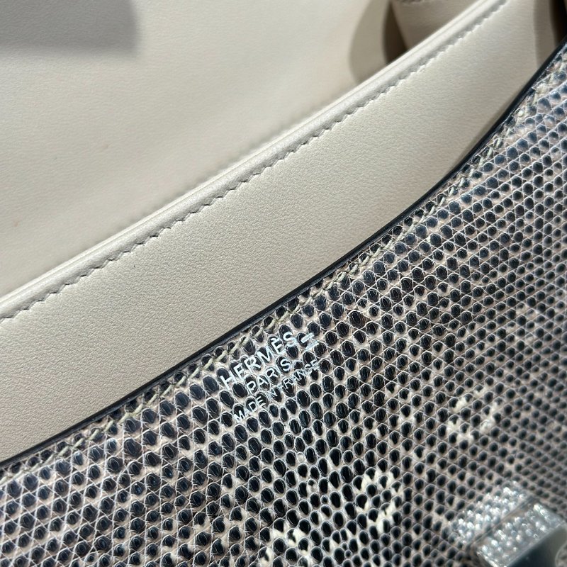【極致天菜】HERMES 24康康 沙漠色 蜥蜴皮  銀扣-3
