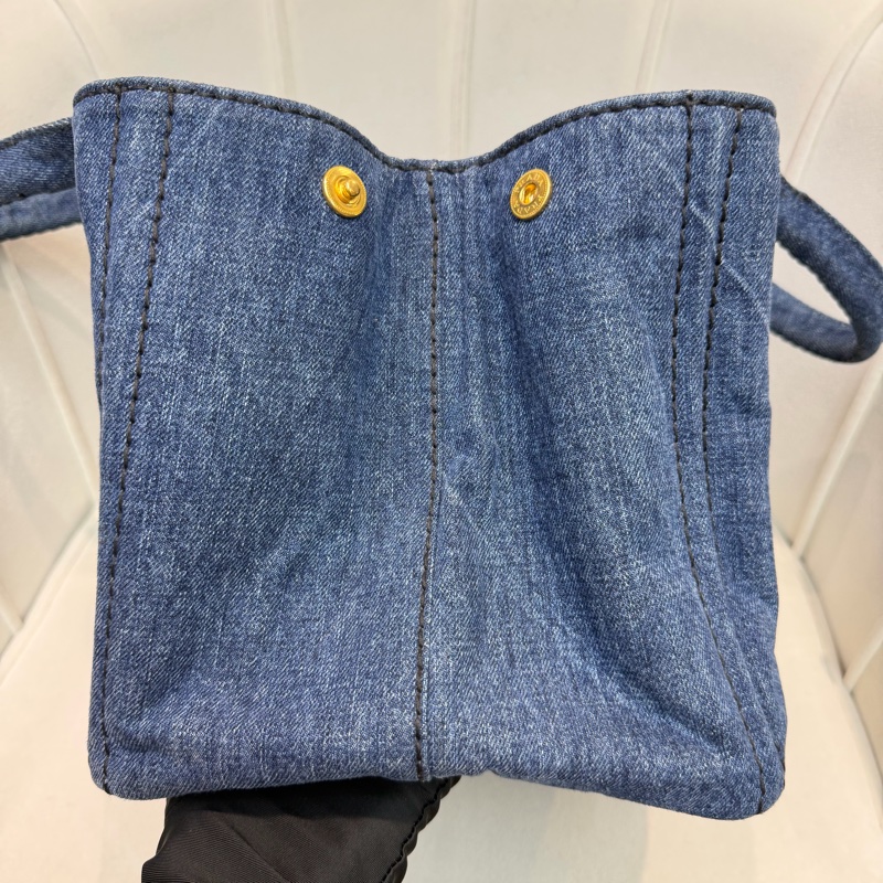 Prada Canapa 藍色丹寧帆布TOTE XC517-2