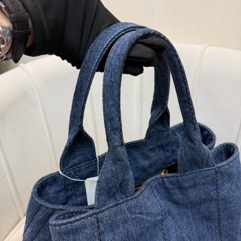 Prada Canapa 藍色丹寧帆布TOTE XC517-24