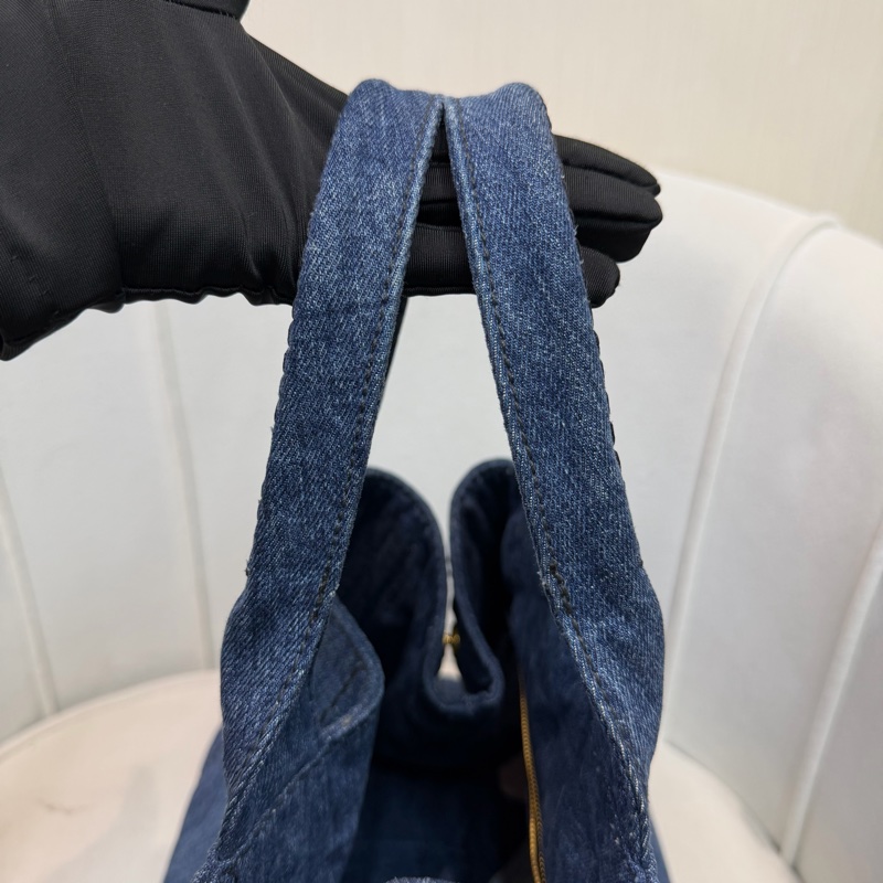 Prada Canapa 藍色丹寧帆布TOTE XC517-26