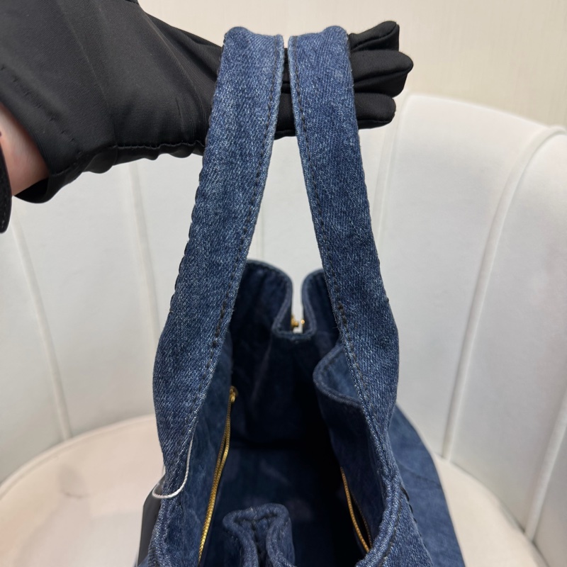 Prada Canapa 藍色丹寧帆布TOTE XC517-27