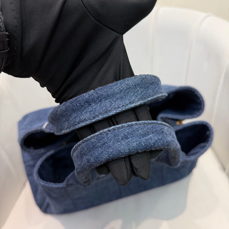 Prada Canapa 藍色丹寧帆布TOTE XC517-28