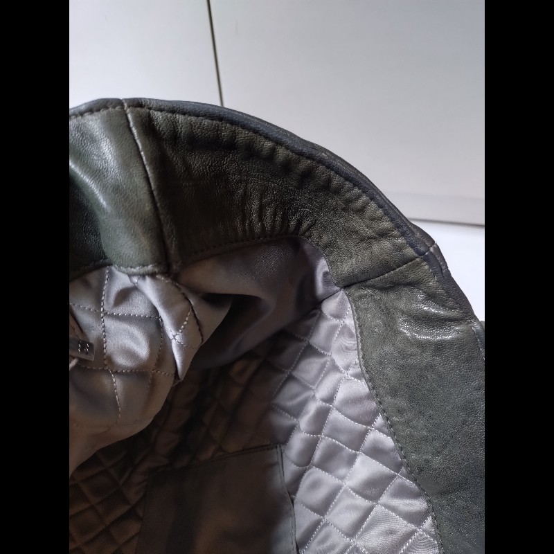 Chanel 墨綠皺皺皮革大直式托特包-16