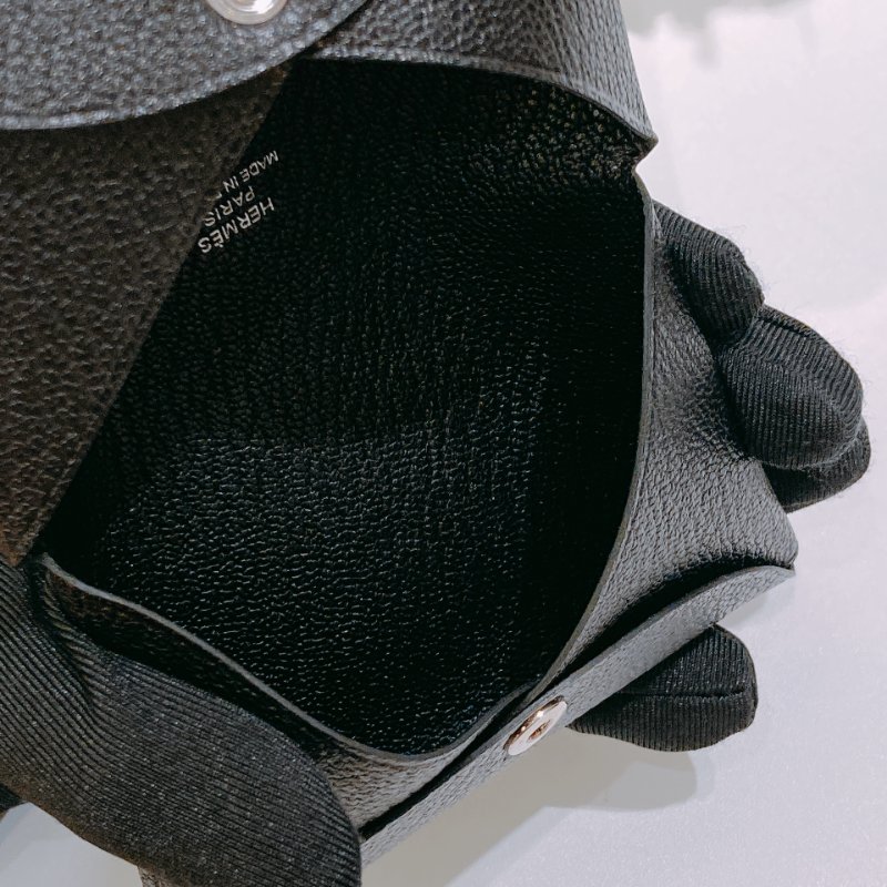 TW4858	Hermes 愛馬仕羊皮卡包 Calvi Card Holder Chevre Mysore Black-12
