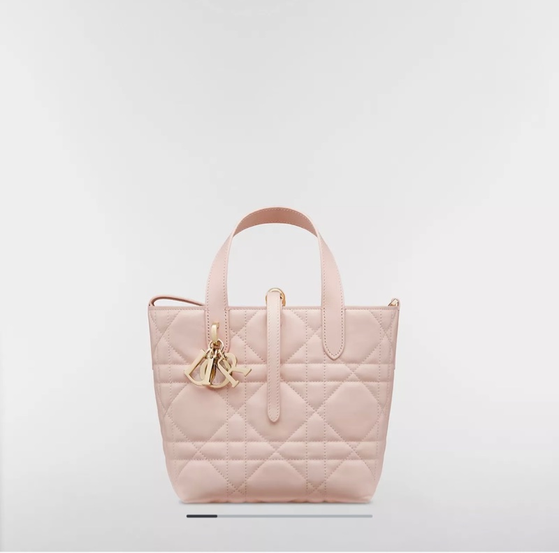 Dior Toujours 小型直式托特包 Macrocannage 大籐格紋小牛皮-0