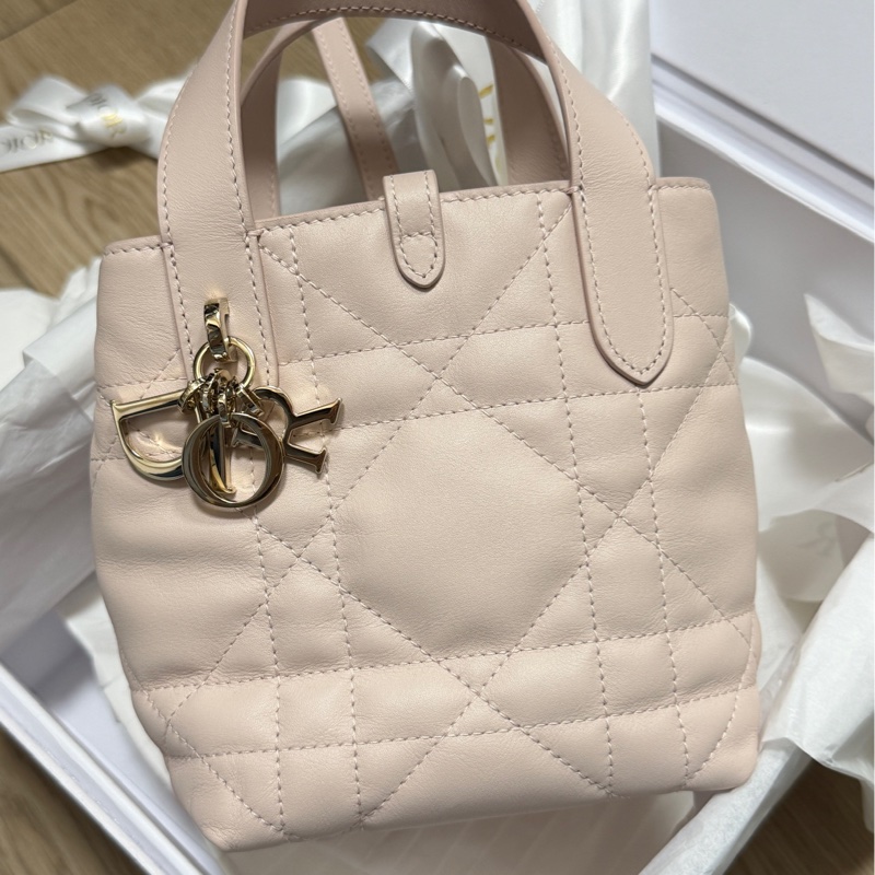 Dior Toujours 小型直式托特包 Macrocannage 大籐格紋小牛皮-1
