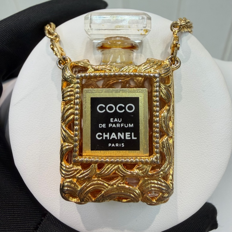 CHANEL COCO EAU DE PARFUM 黃金香水項鏈 XC516-2