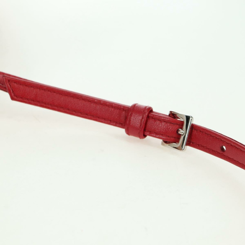 【日本直送】Miu Miu 紅色銀色皮革肩背包 正品 176740V-7