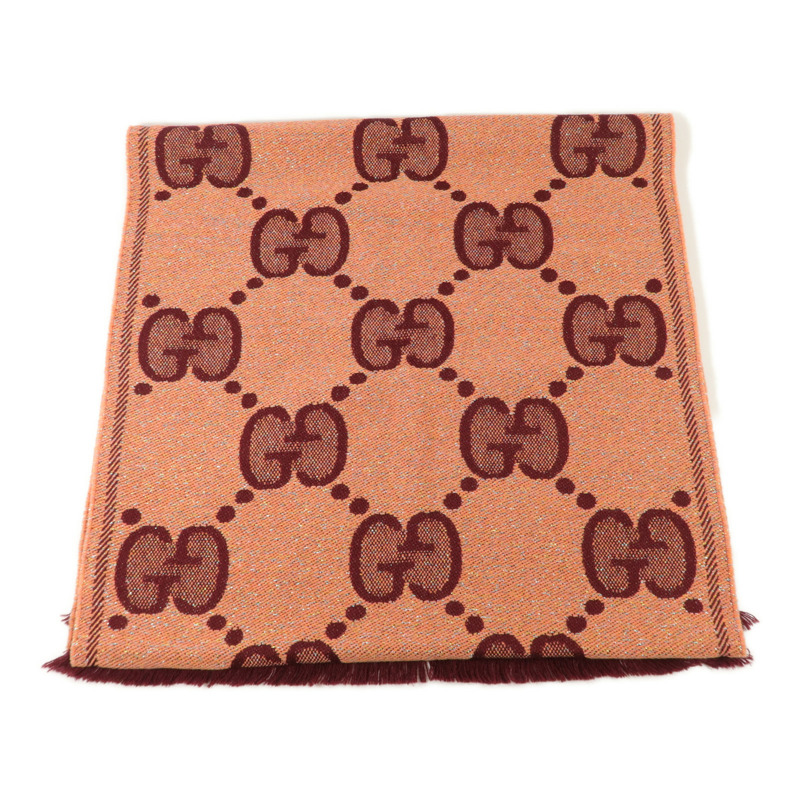 GUCCI 羊毛/金属化繊維Scarf頸巾-3