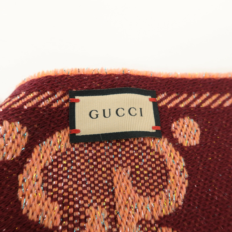 GUCCI 羊毛/金属化繊維Scarf頸巾-5