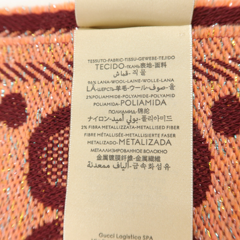GUCCI 羊毛/金属化繊維Scarf頸巾-8