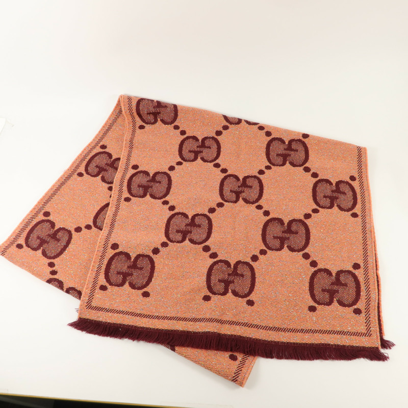 GUCCI 羊毛/金属化繊維Scarf頸巾-10
