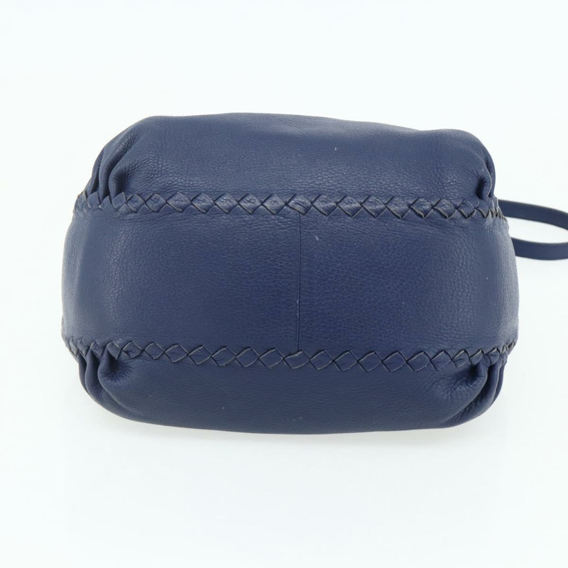 【日本直送】BOTTEGA VENETA 手提包 皮革 2way 藍色 Auth mr2462A-4