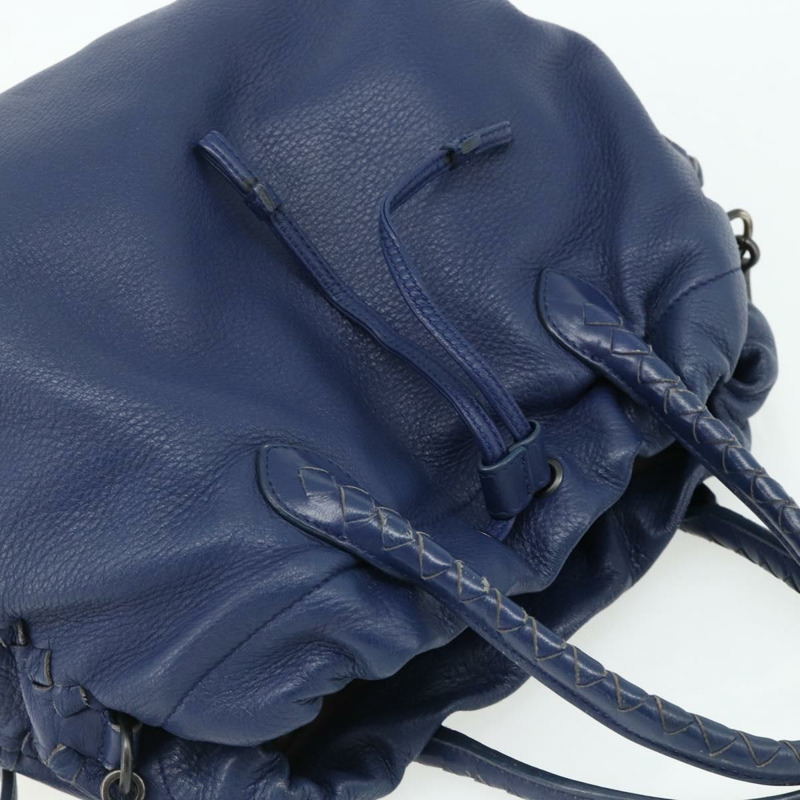 【日本直送】BOTTEGA VENETA 手提包 皮革 2way 藍色 Auth mr2462A-5