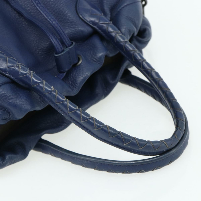 【日本直送】BOTTEGA VENETA 手提包 皮革 2way 藍色 Auth mr2462A-6