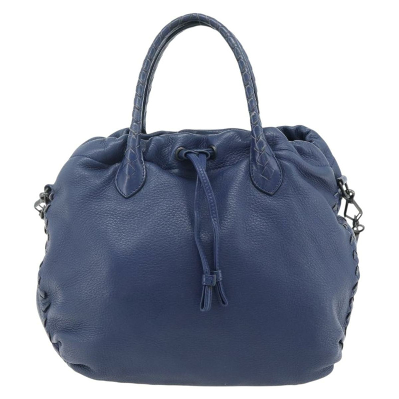 【日本直送】BOTTEGA VENETA 手提包 皮革 2way 藍色 Auth mr2462A-12
