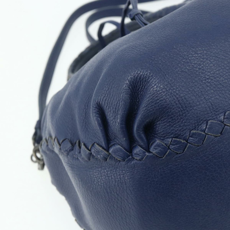 【日本直送】BOTTEGA VENETA 手提包 皮革 2way 藍色 Auth mr2462A-15
