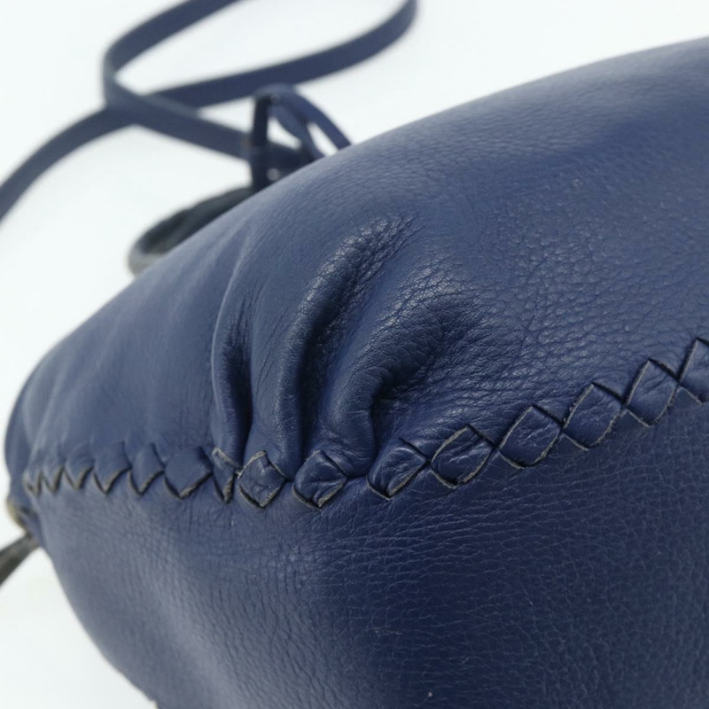 【日本直送】BOTTEGA VENETA 手提包 皮革 2way 藍色 Auth mr2462A-17