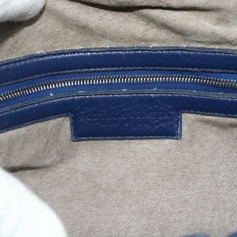 【日本直送】BOTTEGA VENETA 手提包 皮革 2way 藍色 Auth mr2462A-18
