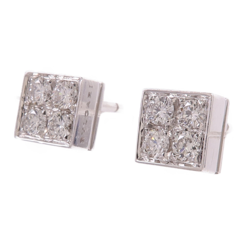 BVLGARI 18K白金Diamond Earrings鑽石耳環-1