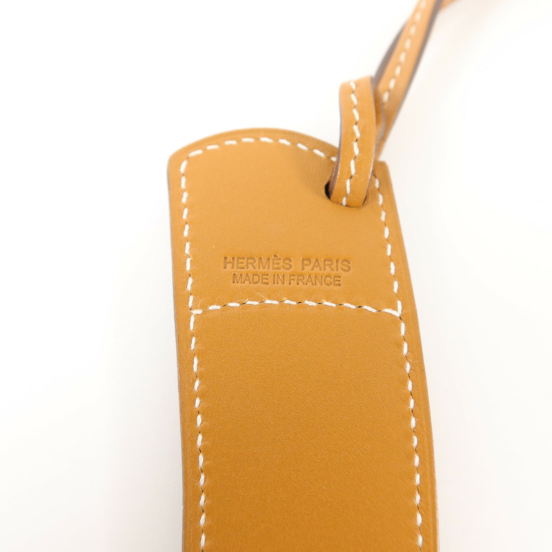 HERMES Swift皮革Paddock Boot Charm掛飾Gold/Mykonos-5