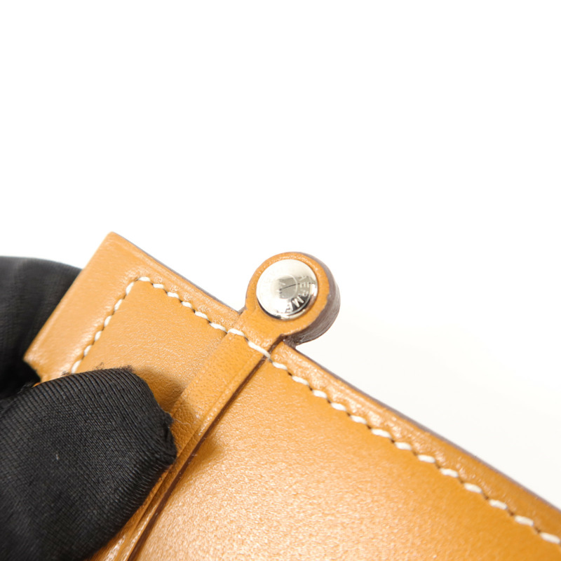 HERMES Swift皮革Paddock Boot Charm掛飾Gold/Mykonos-7