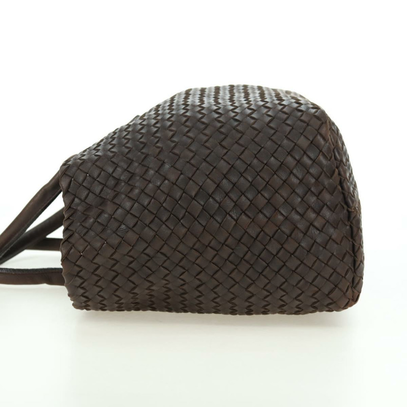 【日本直送】BOTTEGA VENETA INTRECCIATO Cabas 中型手袋皮革棕色 115664 正品 am11571V-2
