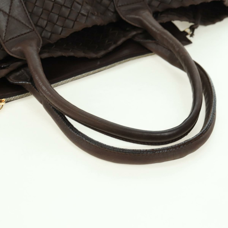 【日本直送】BOTTEGA VENETA INTRECCIATO Cabas 中型手袋皮革棕色 115664 正品 am11571V-6