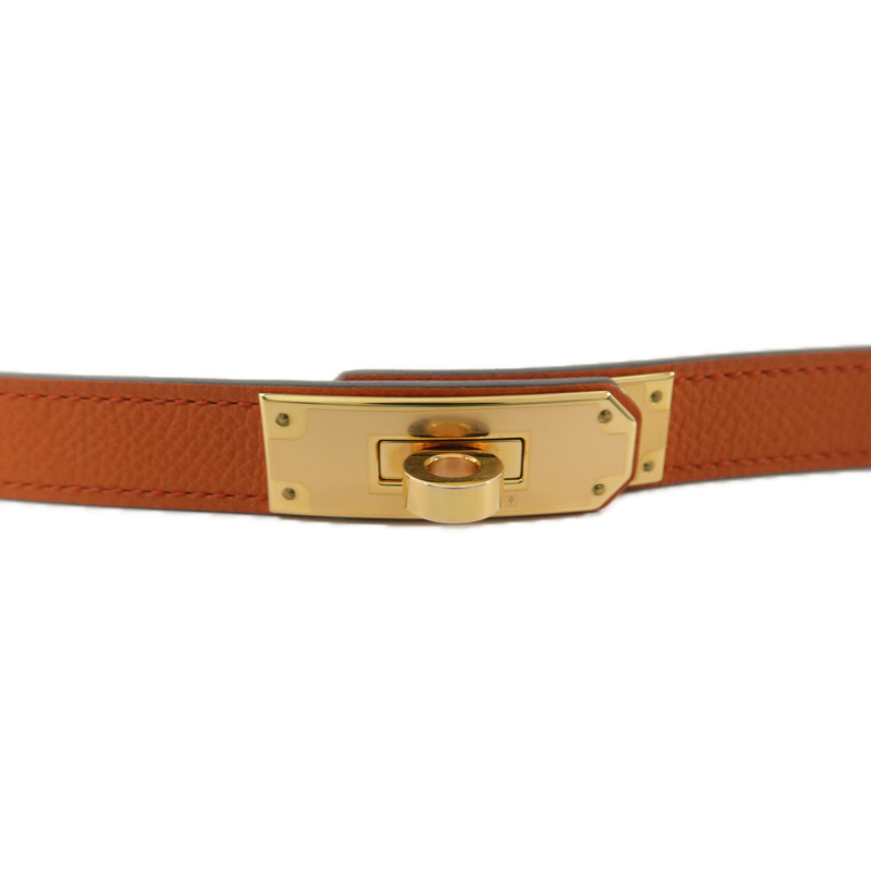 HERMES Epsom皮革Kelly 18 Belt皮帶Terre Battue-2