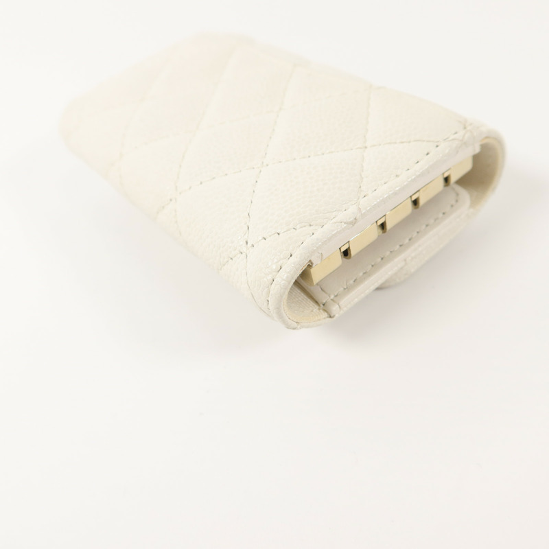 CHANEL 牛皮皮革Classic Key Holder鎖匙包-13