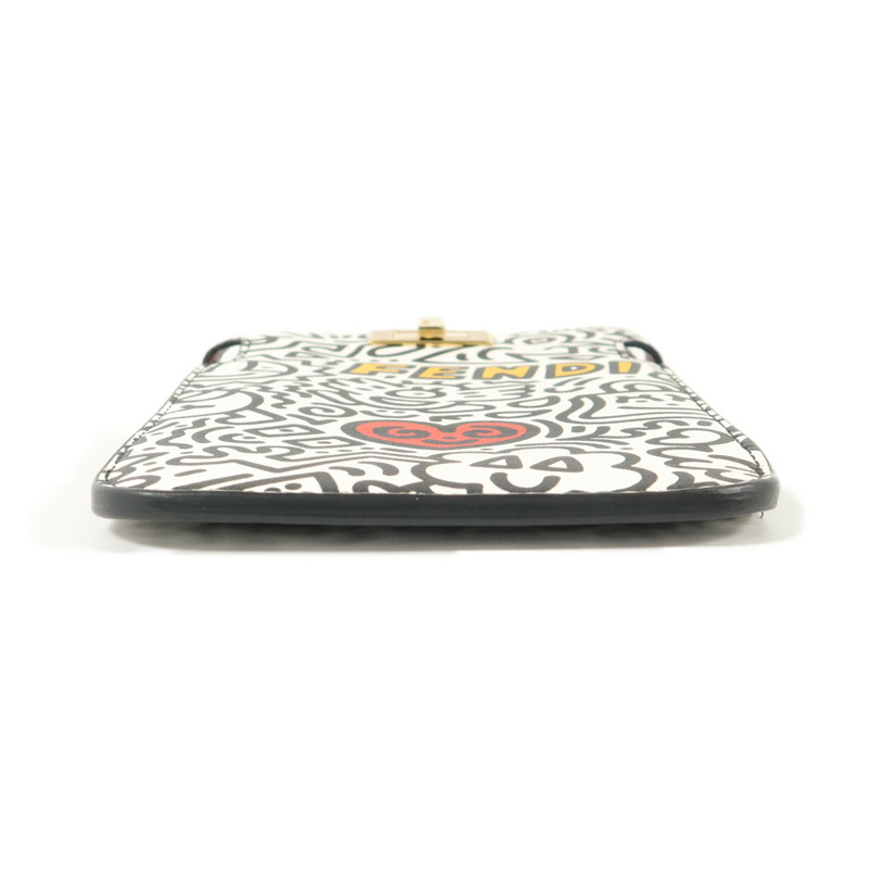 FENDI 牛皮皮革Peekaboo Phone Pouch電話肩背袋-3