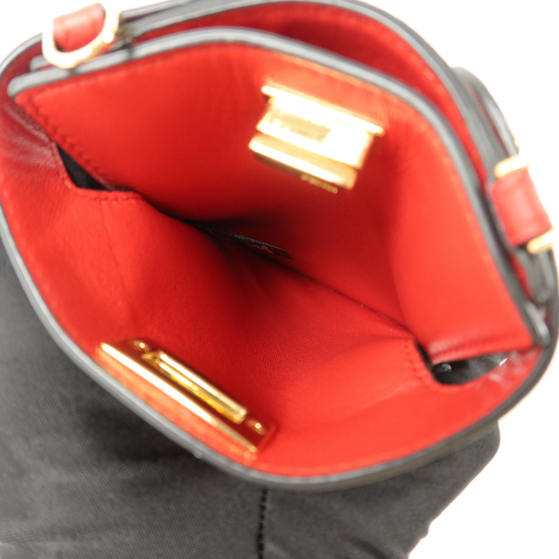 FENDI 牛皮皮革Peekaboo Phone Pouch電話肩背袋-4