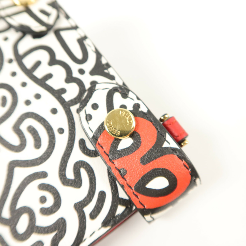 FENDI 牛皮皮革Peekaboo Phone Pouch電話肩背袋-10