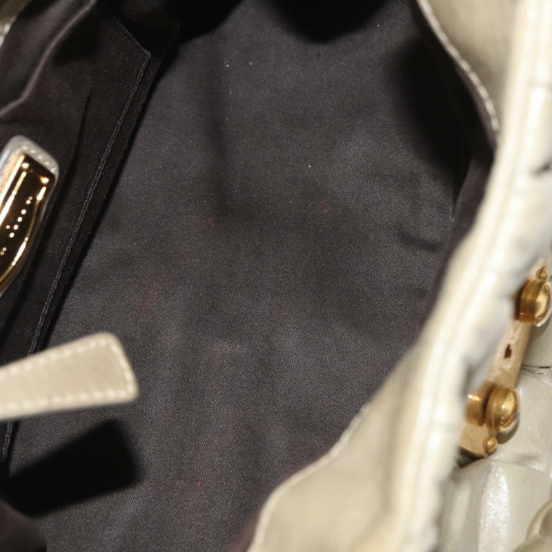 【日本直送】Miu Miu Matelasse 手提包 皮革 2way 米色 金 正品 178734A-9