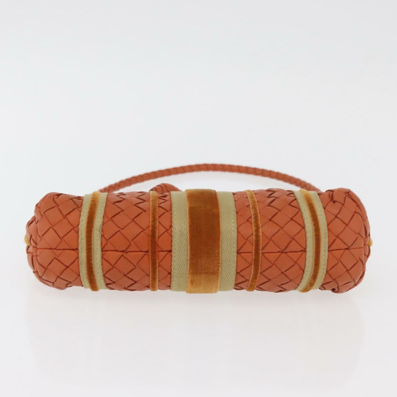 【日本直送】BOTTEGA VENETA INTRECCIATO 肩背包 皮革 橘色 銀色 正品 179382A-4