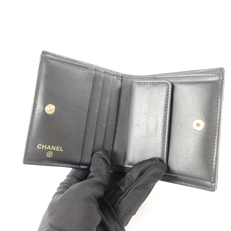 CHANEL 牛皮皮革Bifold Wallet錢包-4
