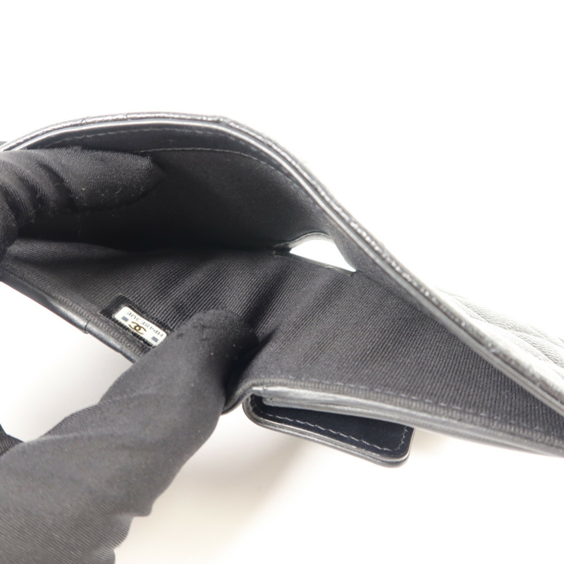 CHANEL 牛皮皮革Bifold Wallet錢包-5