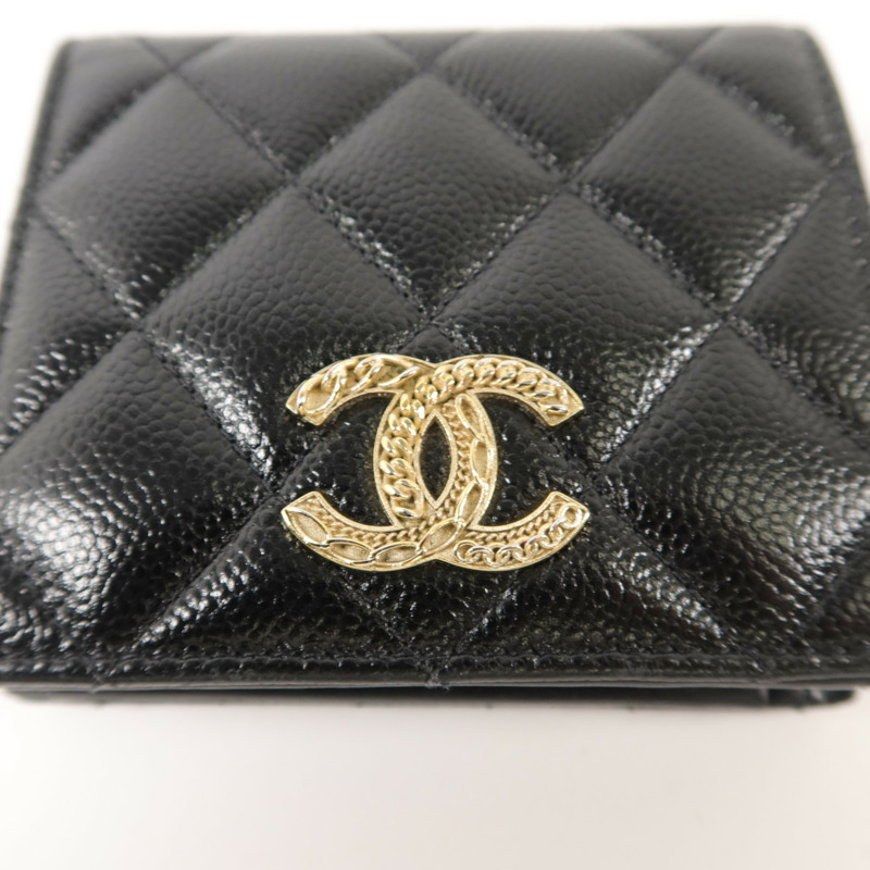 CHANEL 牛皮皮革Bifold Wallet錢包-9