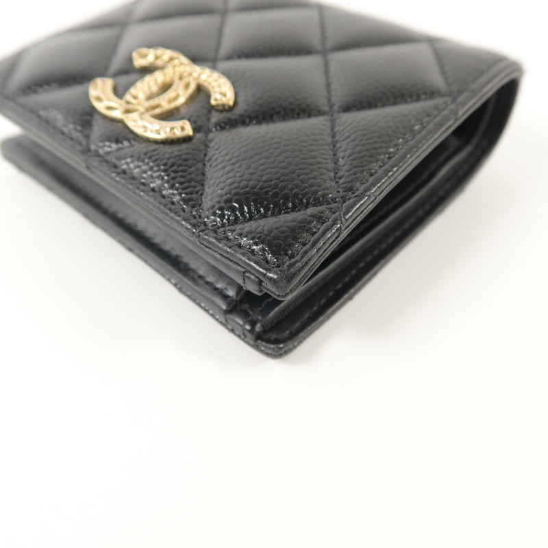 CHANEL 牛皮皮革Bifold Wallet錢包-10