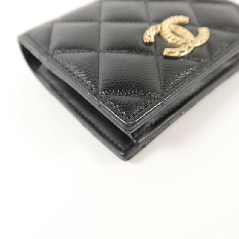 CHANEL 牛皮皮革Bifold Wallet錢包-11