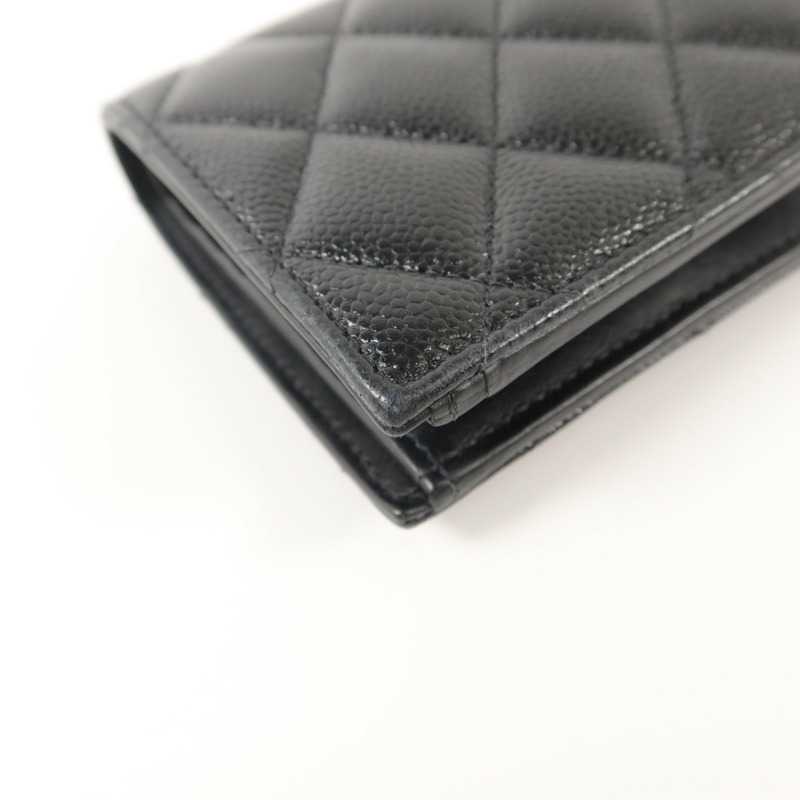 CHANEL 牛皮皮革Bifold Wallet錢包-13