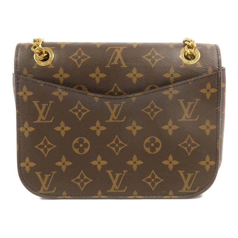 LOUIS VUITTON Monogram Passy鏈帶肩背袋-1