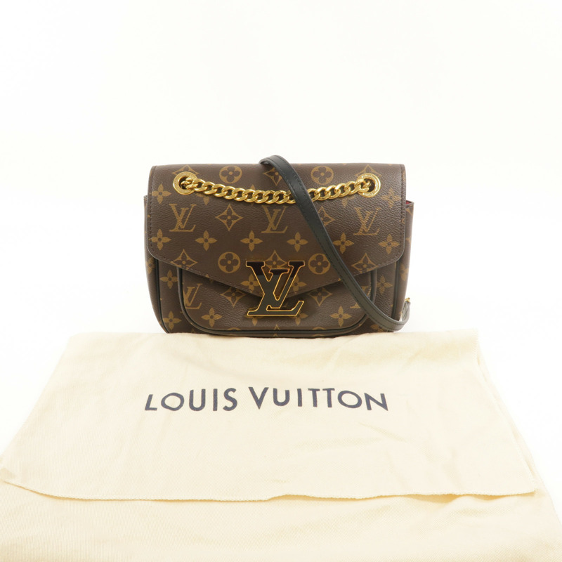 LOUIS VUITTON Monogram Passy鏈帶肩背袋-8