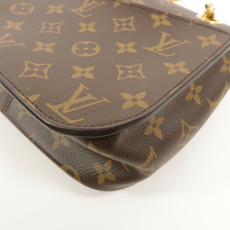 LOUIS VUITTON Monogram Passy鏈帶肩背袋-11