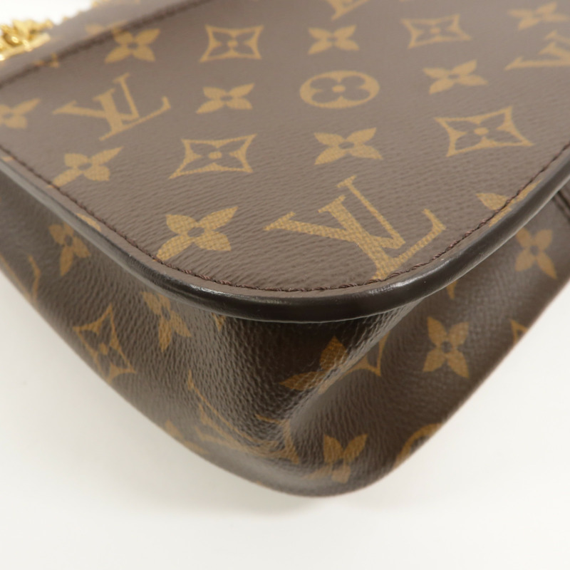 LOUIS VUITTON Monogram Passy鏈帶肩背袋-12