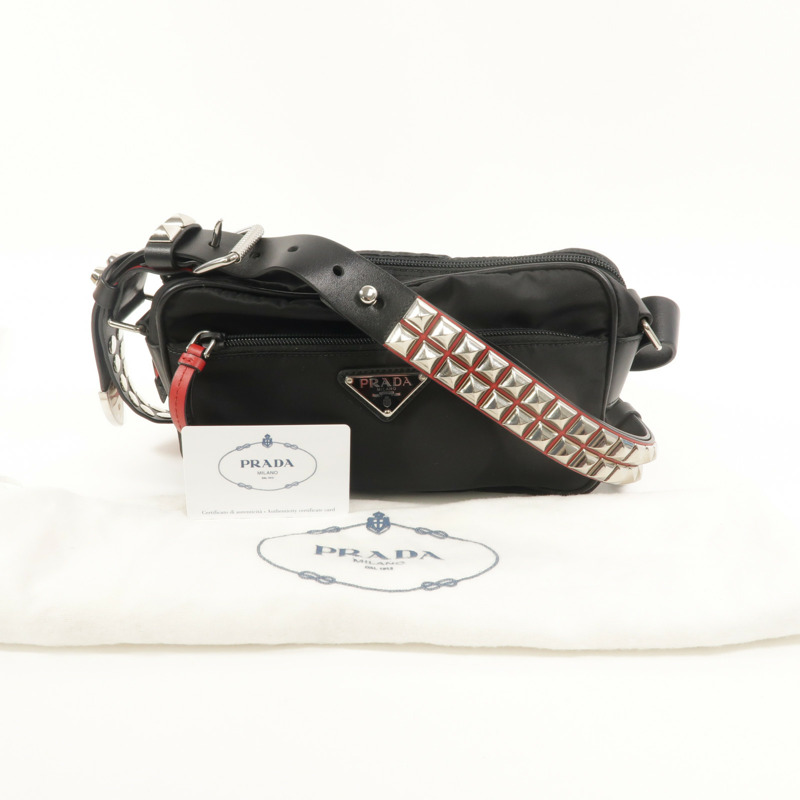 PRADA 尼龍New Vela Shoulder Bag肩背袋-10