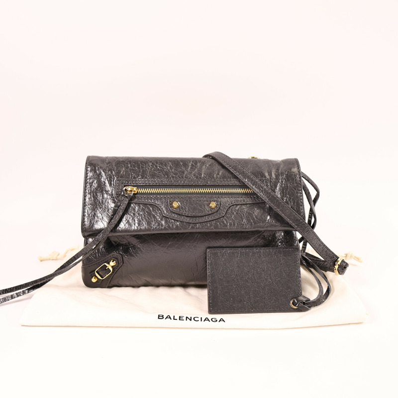BALENCIAGA 牛皮皮革Mini Envelope Pochette肩背袋-9