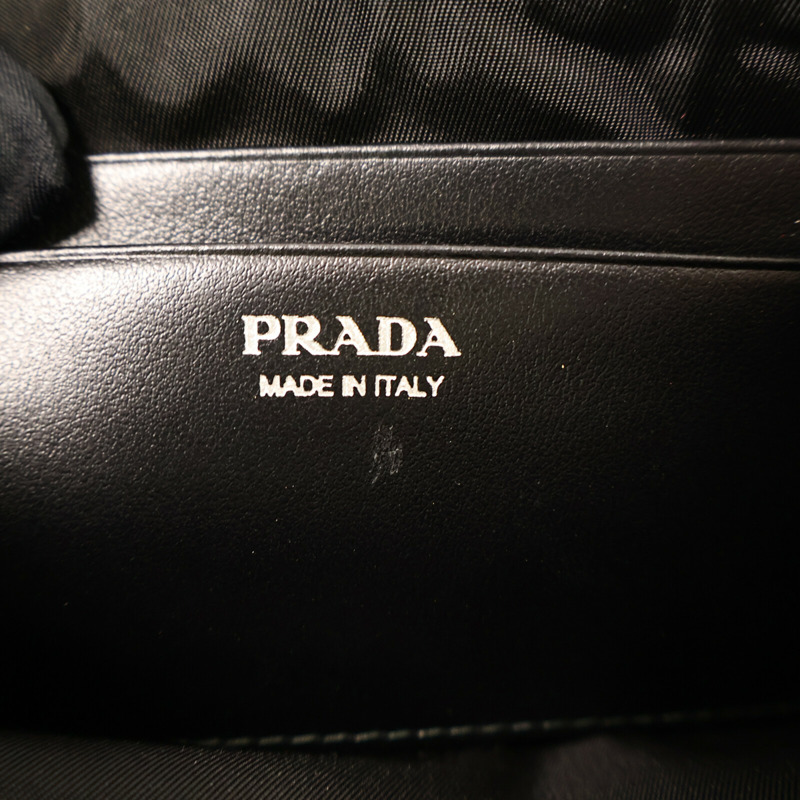 PRADA 尼龍Tessuto Pocket鏈帶肩背袋-6